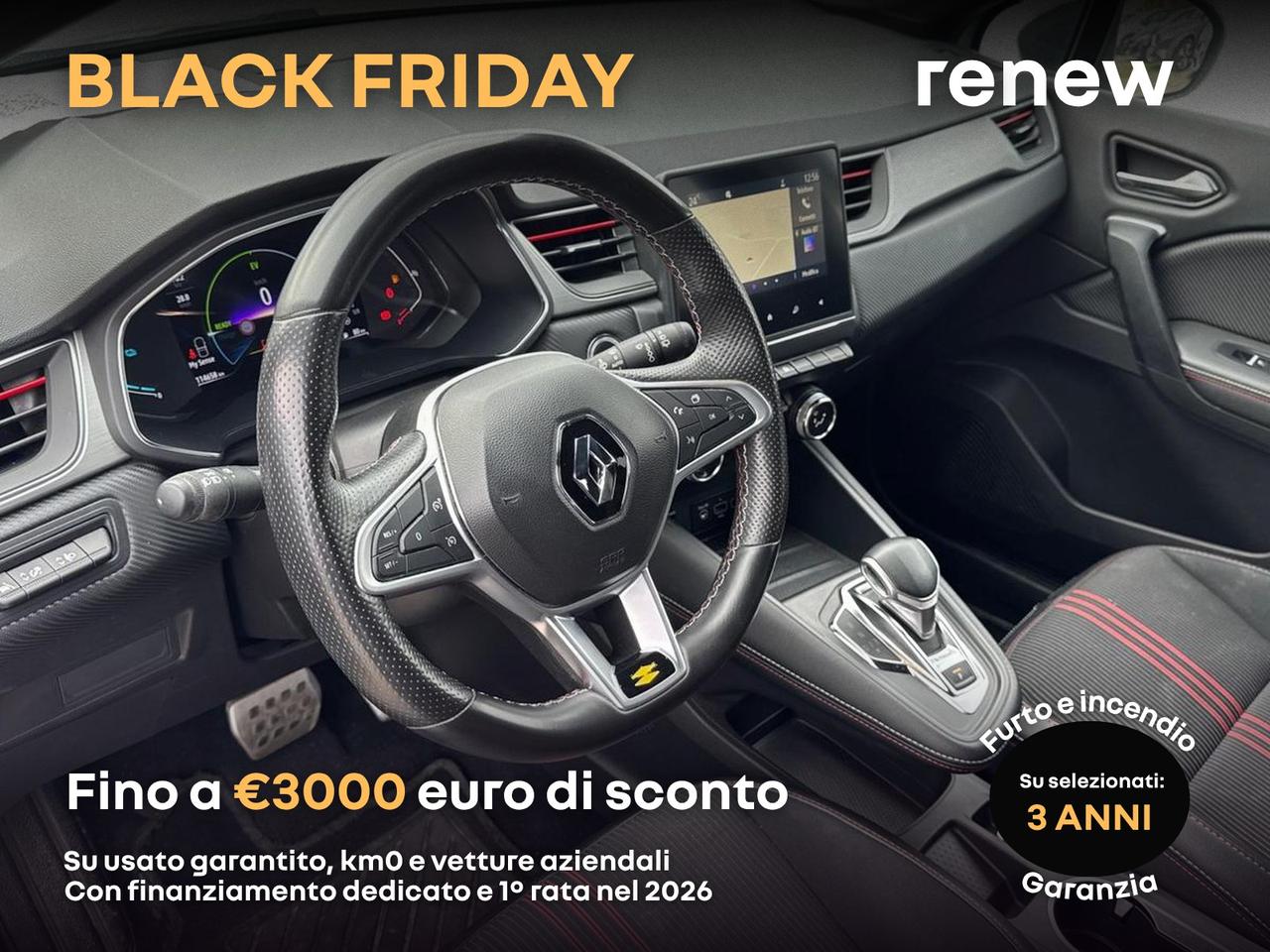 Renault Captur 1.6 e-tech hybrid rs line 145cv auto