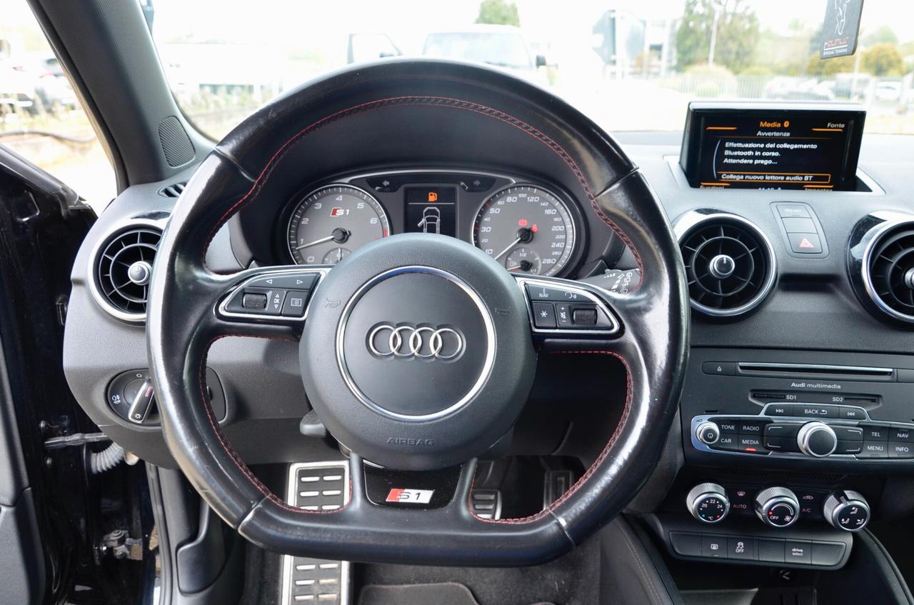 AUDI S1 SPORTBACK 2.0 TFSI QUATTRO 231cv 5p, UFF ITALIANA, KEYLESS, XENO, SEDILI IN PELLE, 18", PERMUTE