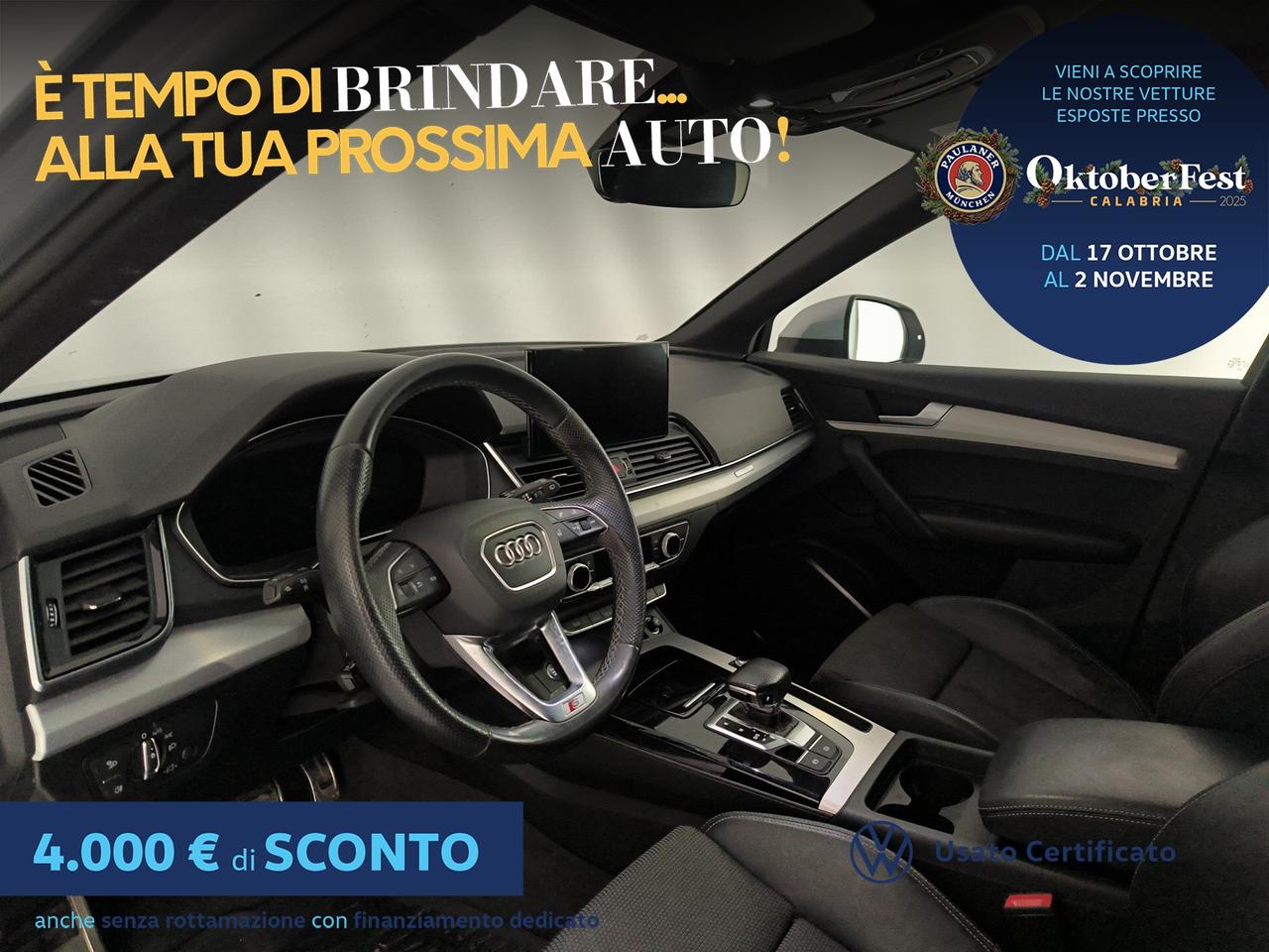 Audi Q5 sportback 40 2.0 tdi mhev 12v s line plus quattro s-tronic