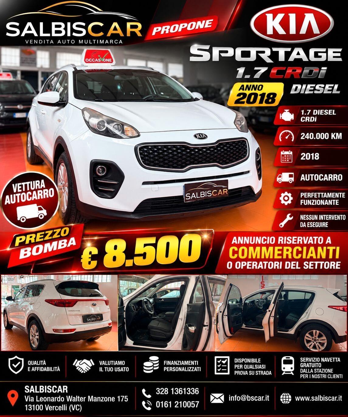 Kia Sportage 1.7 CRDI 2WD Business Class