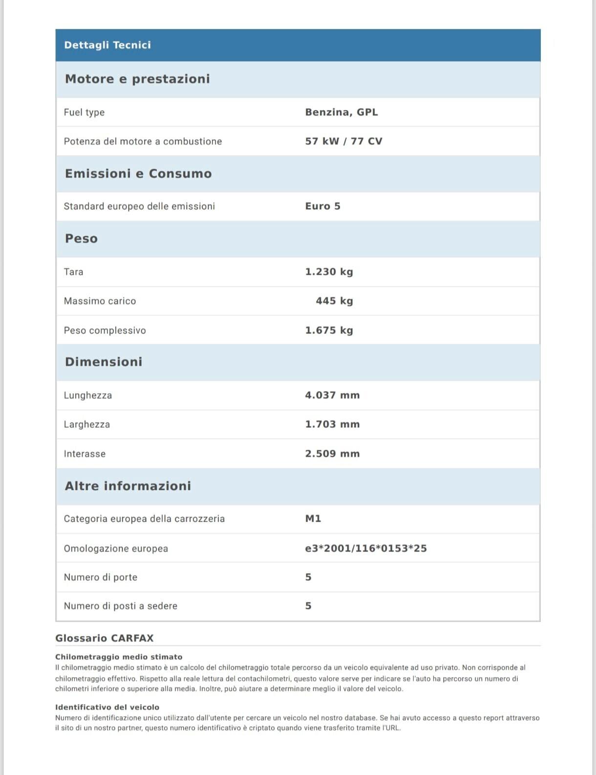 LANCIA MUSA 1.4 GPL 2012