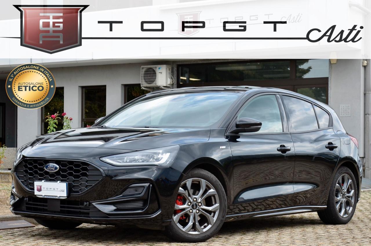 FORD FOCUS 1.0 MHEV MILD HYBRID ECOBOOST ST-LINE 125cv, UNICOPROPRIETARIO, UFF ITALIANA, SERVICE FORD, FULL LED, PERMUTE