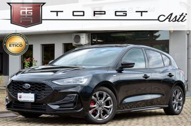 FORD FOCUS 1.0 MHEV MILD HYBRID ECOBOOST ST-LINE 125cv, UNICOPROPRIETARIO, UFF ITALIANA, SERVICE FORD, FULL LED, PERMUTE