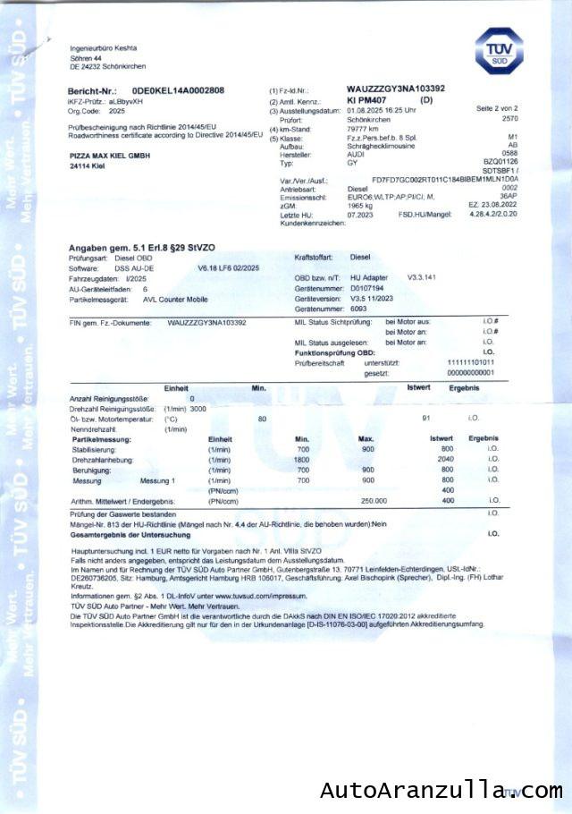 AUDI A3 SportBack 35 2.0 TDI 150CV S tronic Advanced Bussi