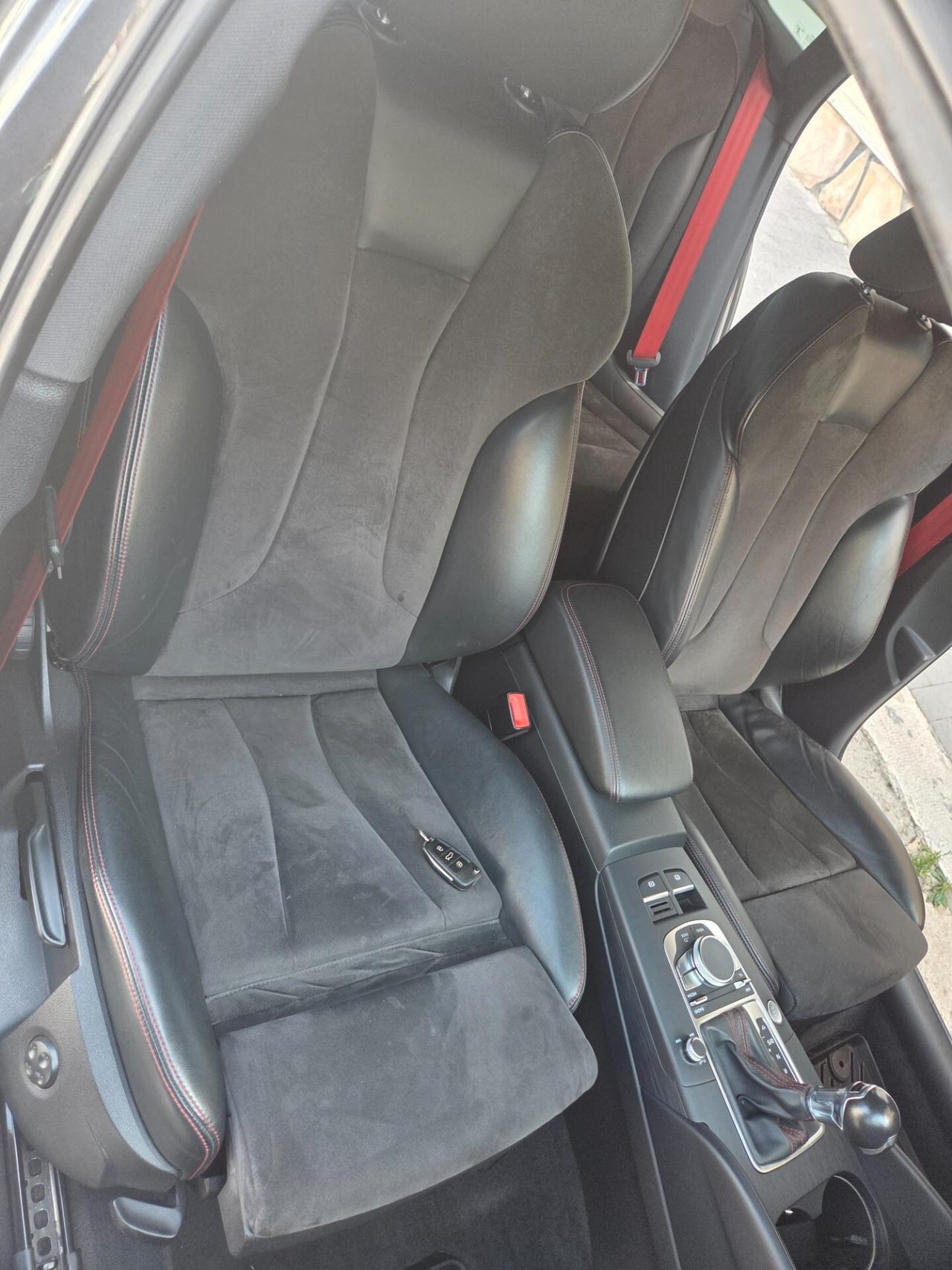 AUDI A3 S3 S-LINE 2.0 TDI 184 CV DA VETRINA KM CERTIFICATI