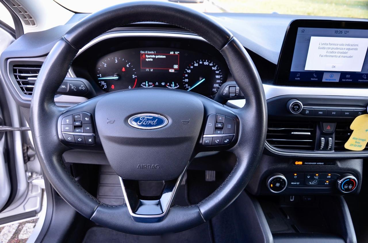 FORD FOCUS SW 1.5 TDCI ECOBLUE BUSINESS CO-PILOT 120cv AUTO, UFF ITALIANA, EURO 6D, RETROCAMERA, APPLE ANDROID, PERMUTE