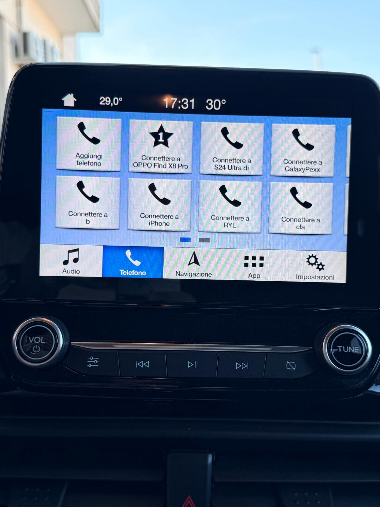 Ford EcoSport 1.5 ecoblue ST-Line Black Edition NAVI,TELECAMERA,ANDROID AUTO,APP CONNECT,ALCANTARA,SCHERMO DIGITAL