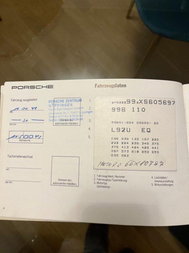 PORSCHE 996 Coupe 3.4 300CV MANUALE TETTO APRIBILE ASI