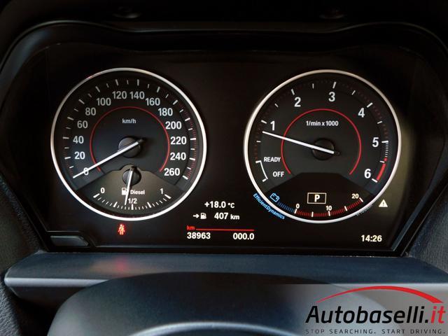 BMW 218 D COUPE SPORT AUTOMATICA 150CV UNICO PROPRIETARIO