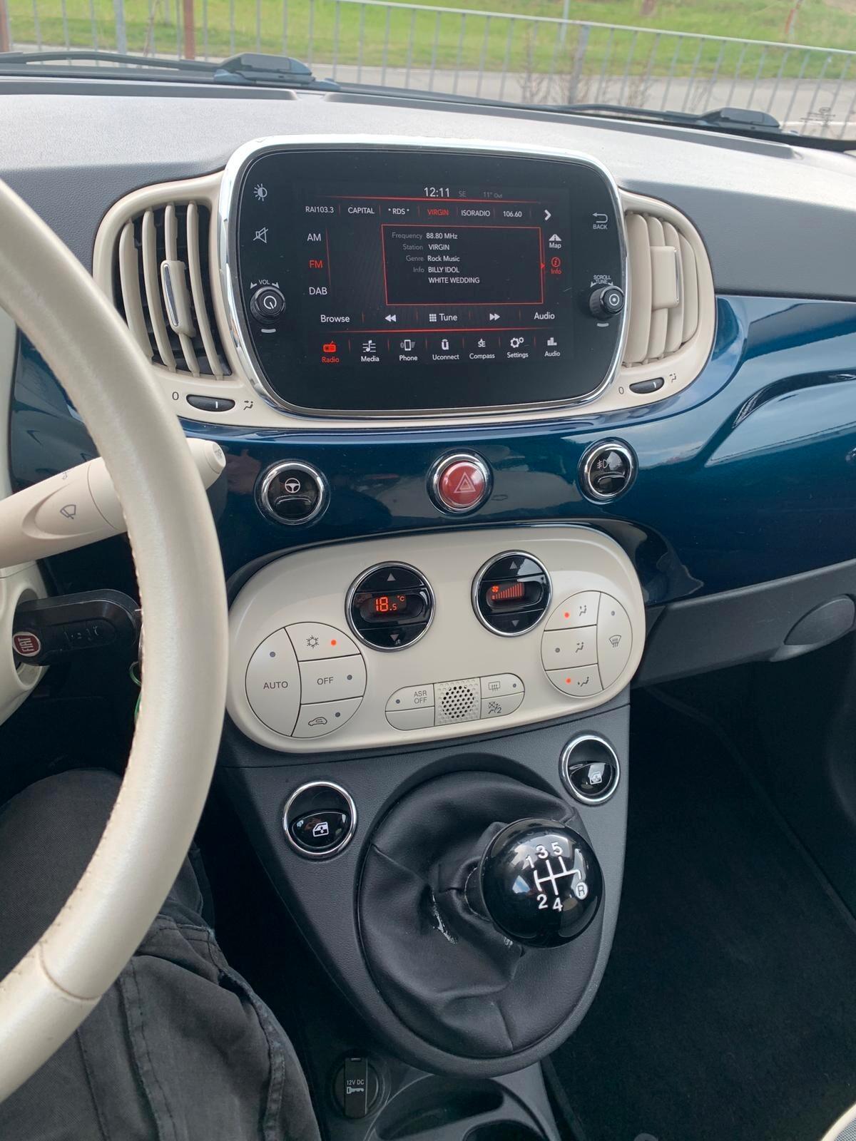 Fiat 500 cabrio full optional - benzina automatica 2013 80000 km -neo patentati unico proprietario