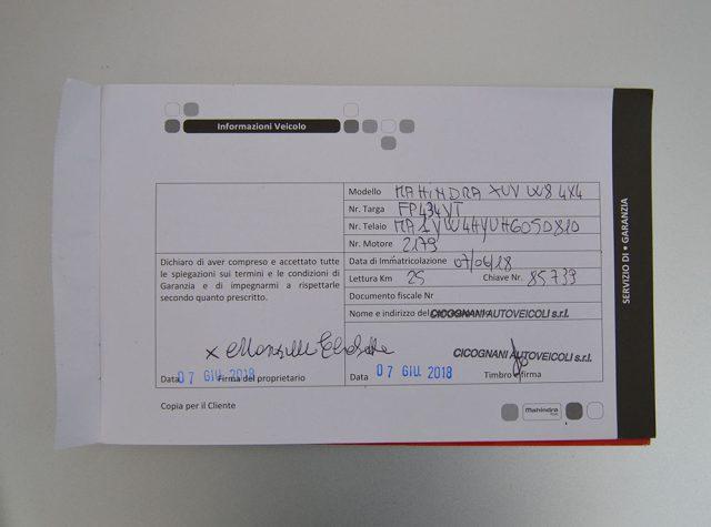 MAHINDRA XUV500 2.2 16V AWD W8 7 Posti-1 Proprietario-Km 32000"
