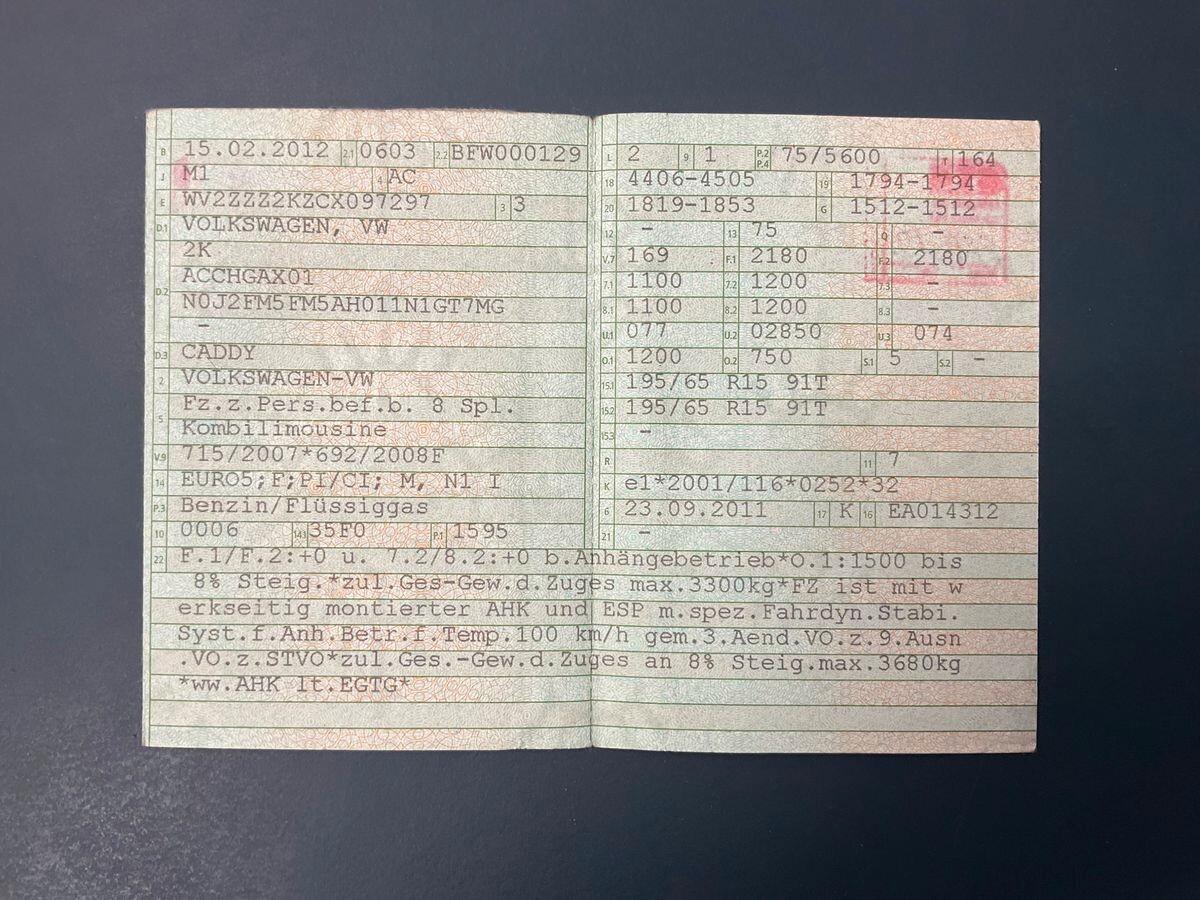 Volkswagen Caddy 1,6 BIFUEL TRAMPER CAMPERIZZATO