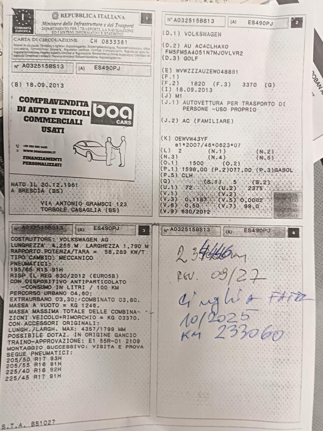 Volkswagen Golf Business 1.6 TDI 5p. Highline BlueMotion Technology