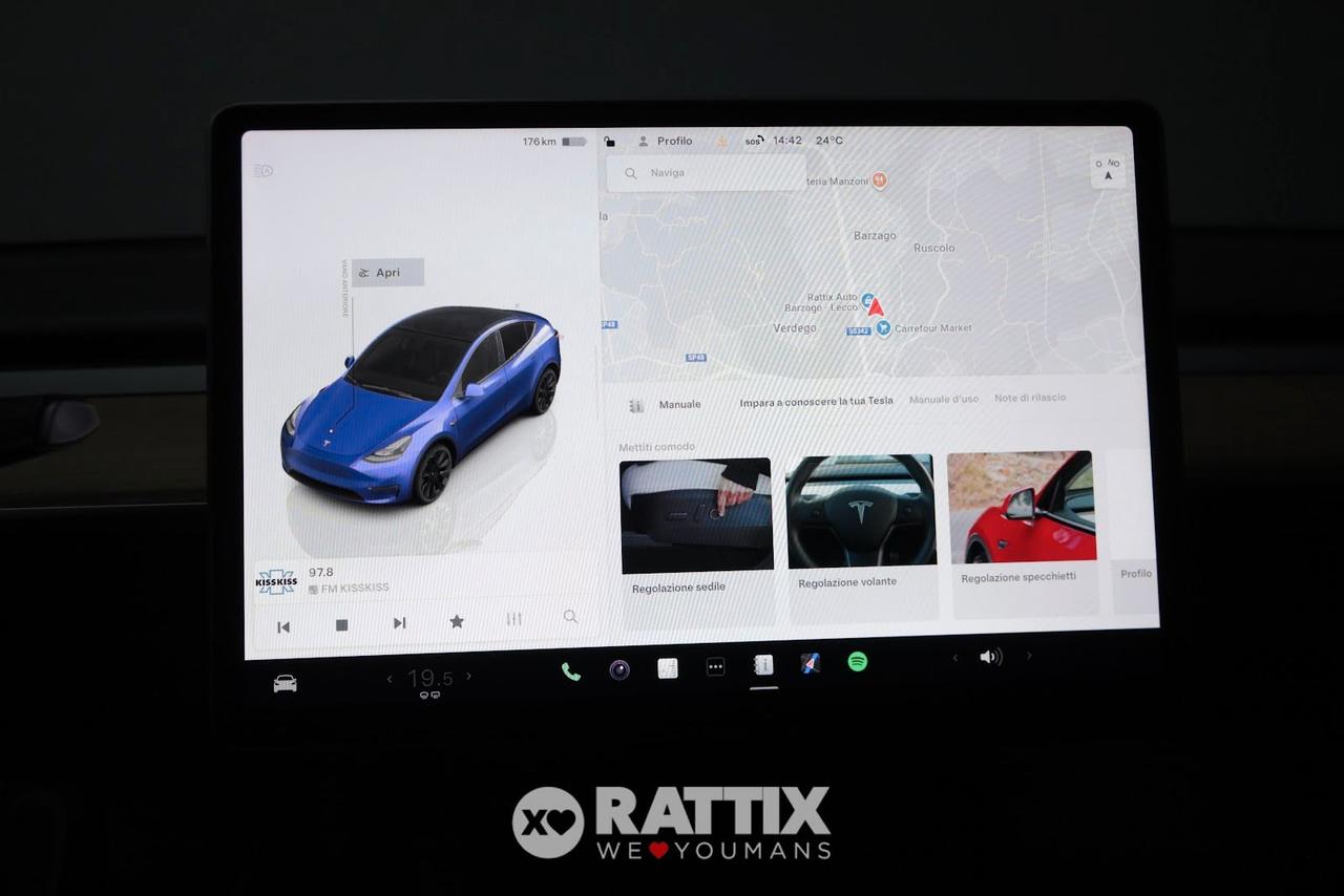 Tesla Model Y motore elettrico 153kW Long Range Dual Motor AWD + tetto panoramico