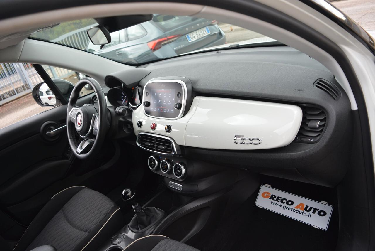 Fiat 500X 1.3 Mjet 95 CV City Cross Bicolor telecamera