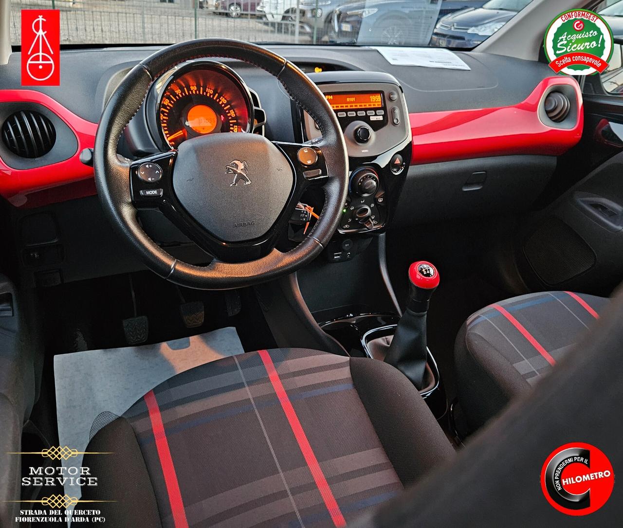 Peugeot 108 1.2 benzina 82cv 5 porte da 89€ mese