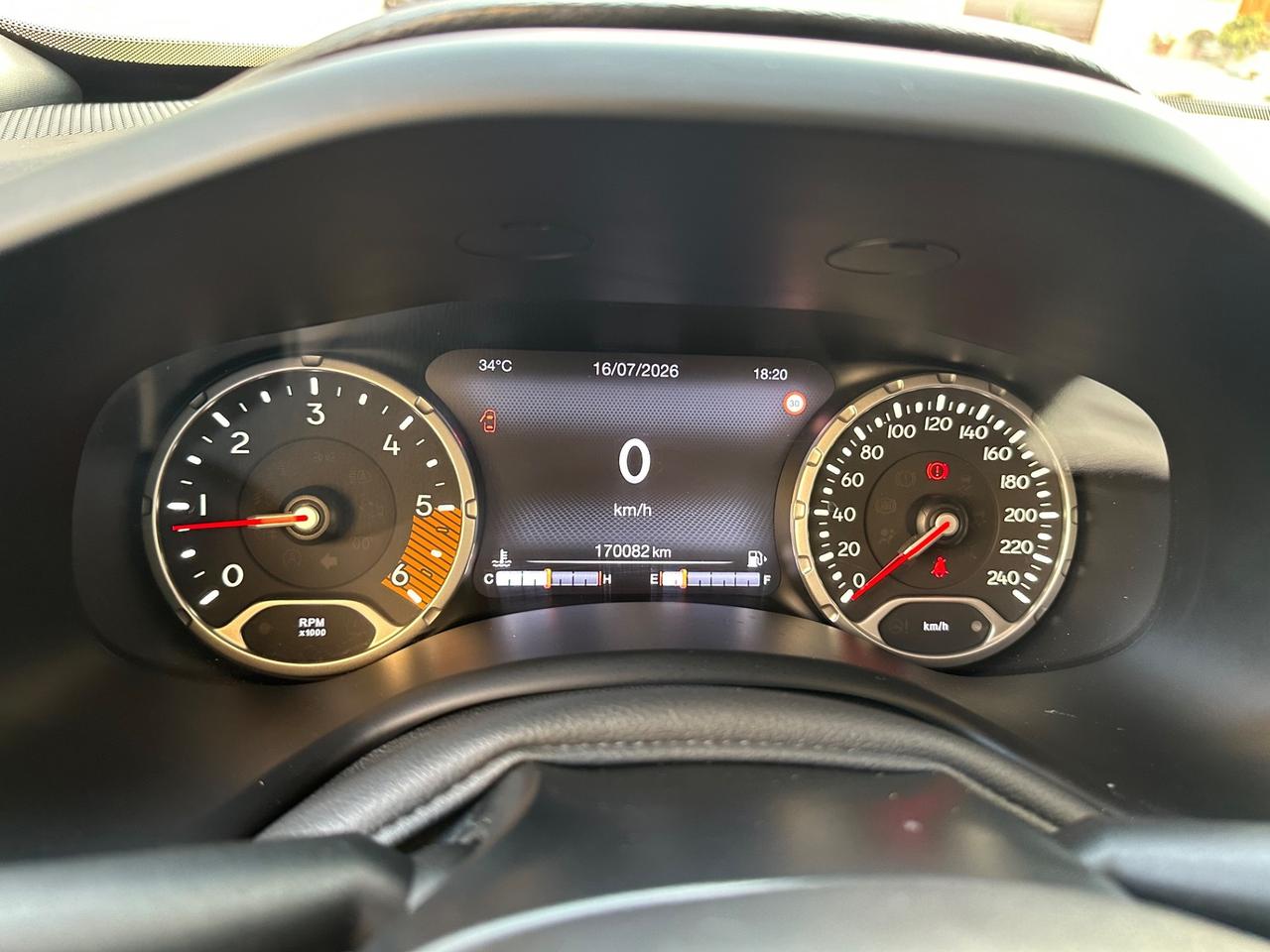 Jeep Renegade 1.6 Mjt 130 CV Limited 1/2022 KM 170080 CERT 1PROP