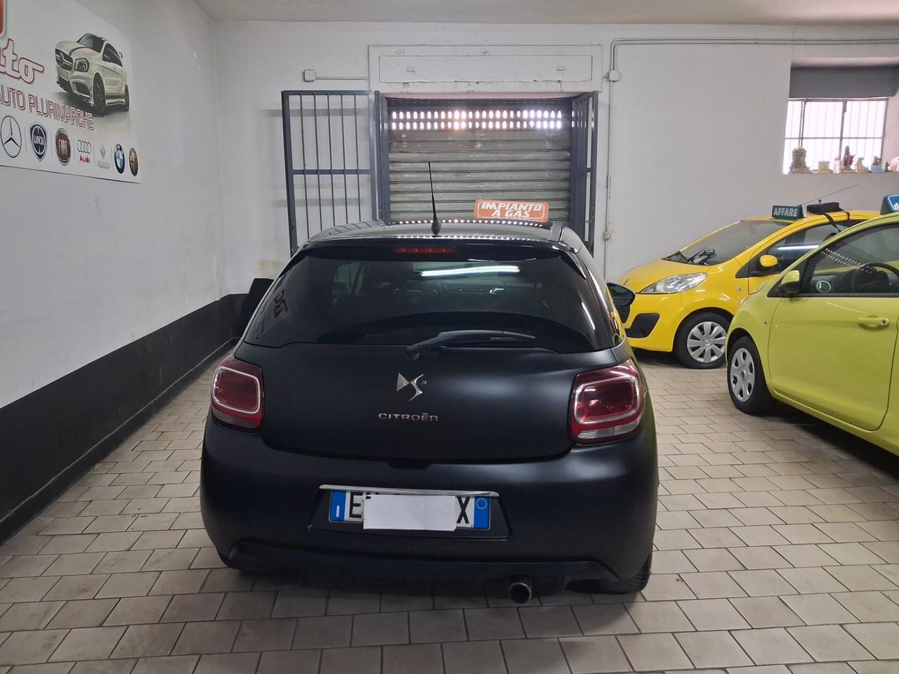 Citroen DS3 Just Black 1.4 GPL unico prop 2013