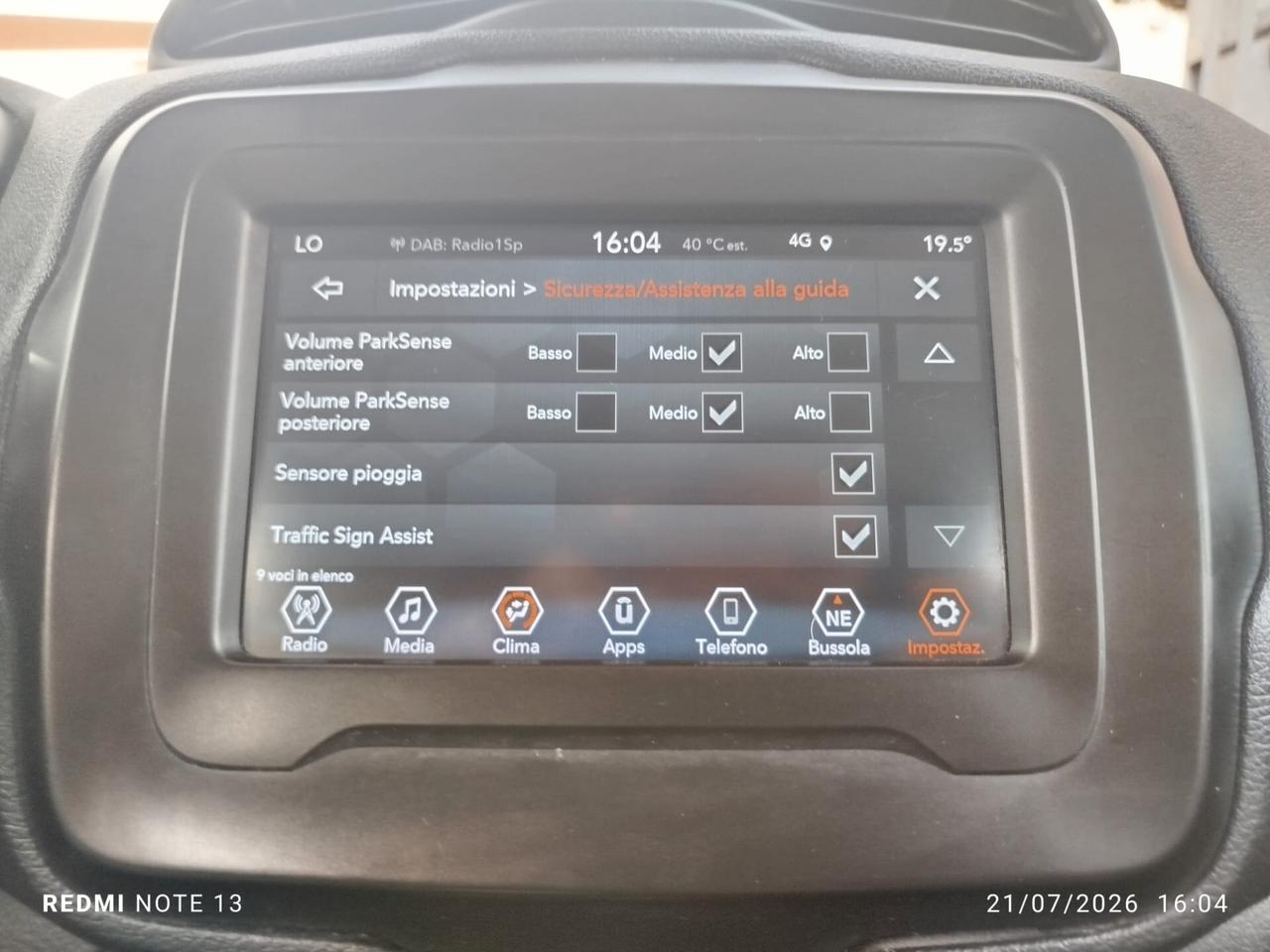 RENEGADE 1.6 Mjt 130 CV Limited *PREZZO VERO* UNIPRO-CRONO TAGLIANDI