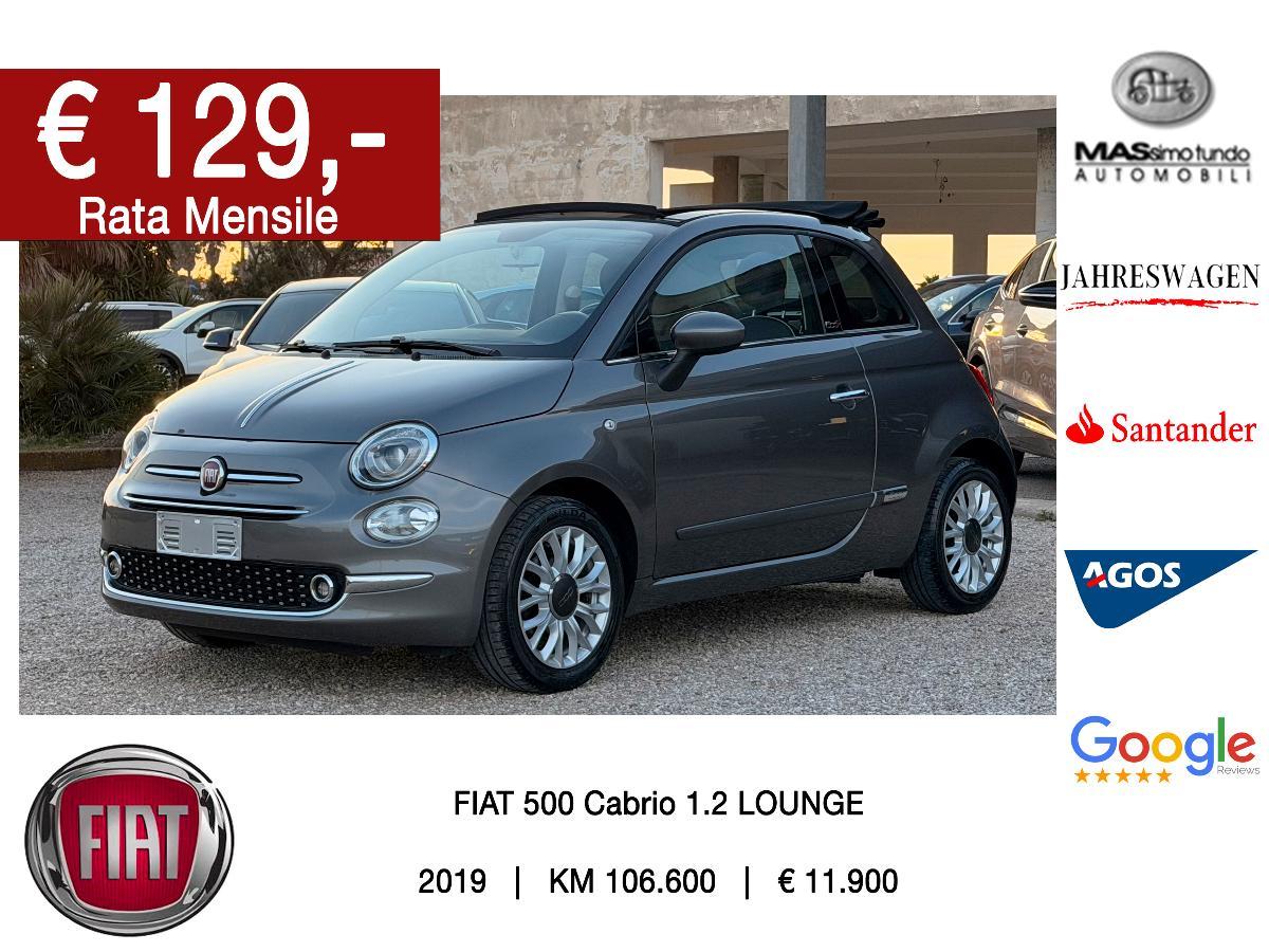 FIAT 500C Cabrio1.2 Lounge