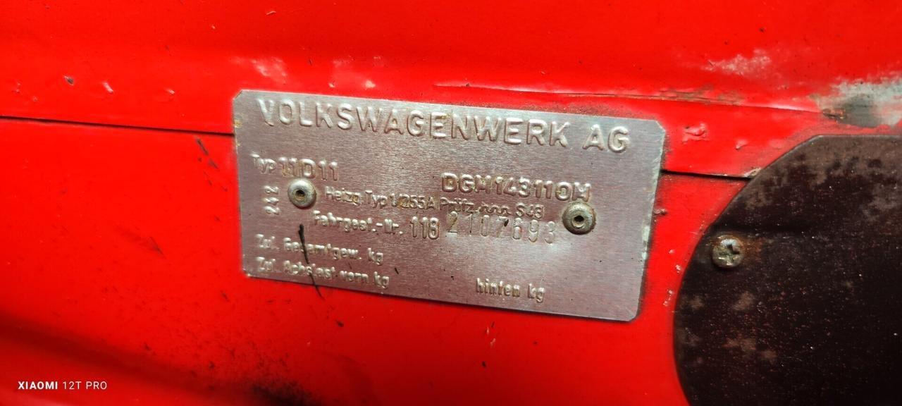Volkswagen Maggiolino 1200 ROSSO