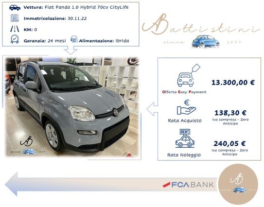 Fiat Panda 1.0 FireFly S&S Hybrid City Life
