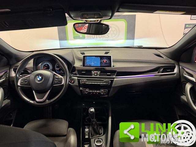 BMW X2 18D SDRIVE ADVANTAGE PLUS Manuale Navi LED