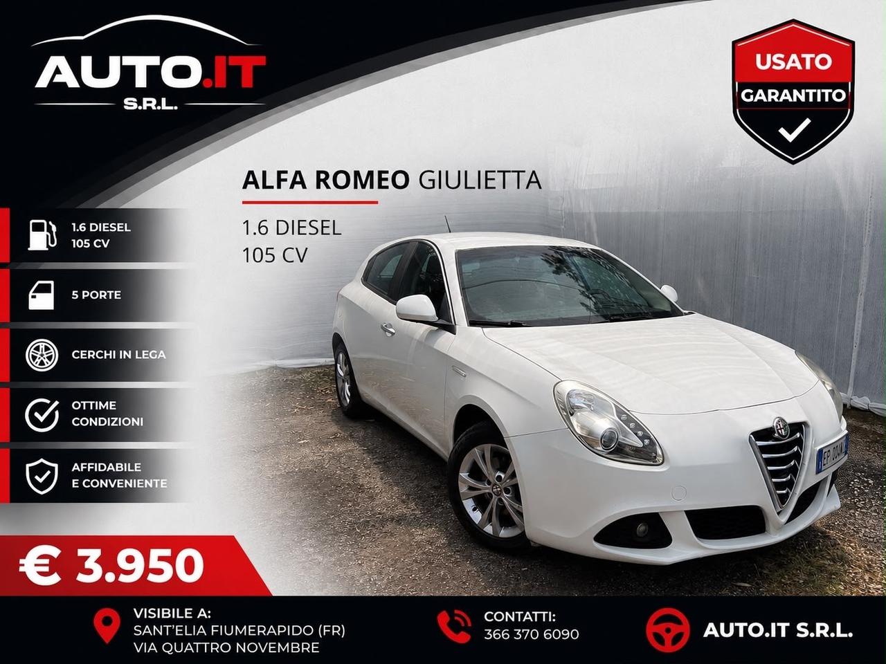 Alfa Romeo Giulietta 1.6 JTDm-2 105 CV