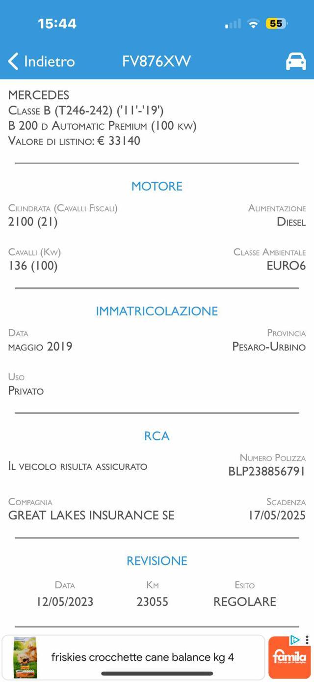 MERCEDES-BENZ B 200 d Automatic Premium