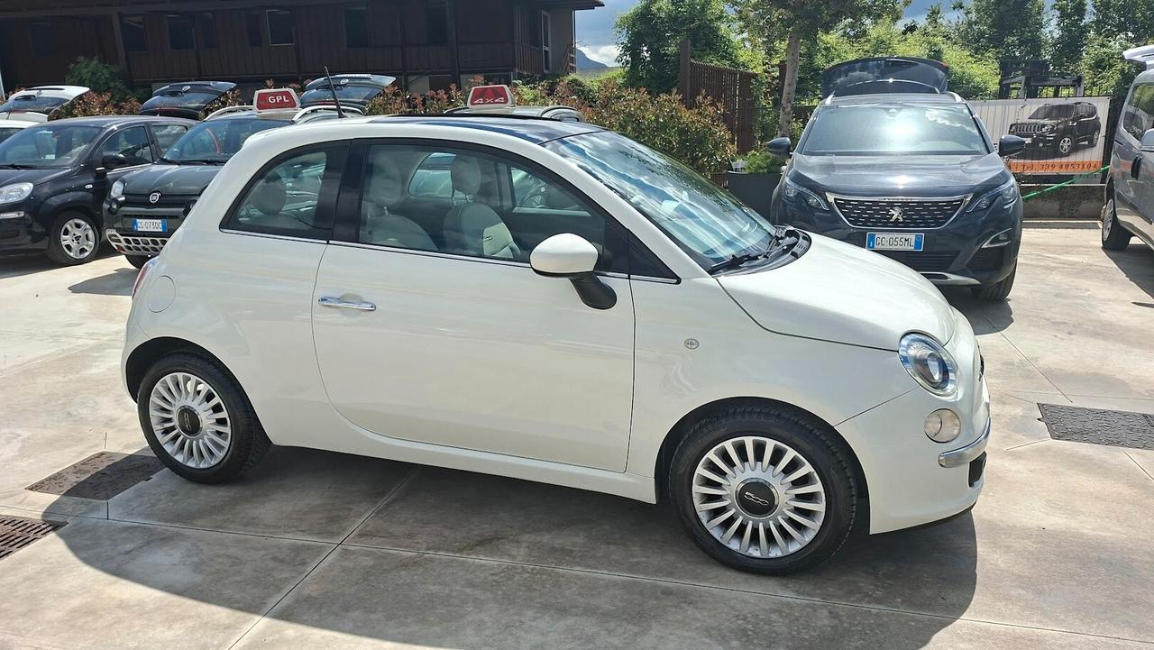 Fiat 500 1.2 Lounge 2015 con tetto panoramico