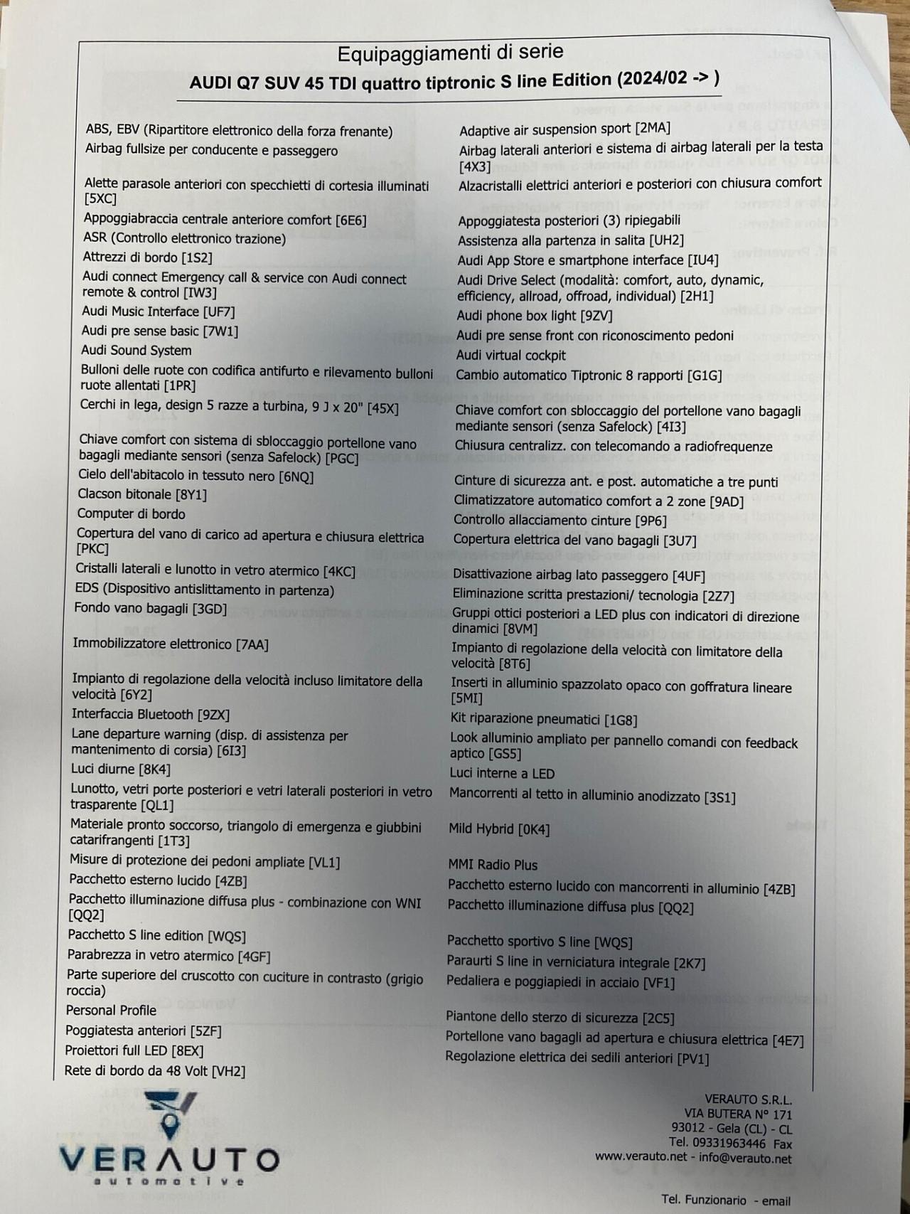 Audi Q7 45 Tdi 7 posti Sline quattro SUPER OFFERTA T-STOCK