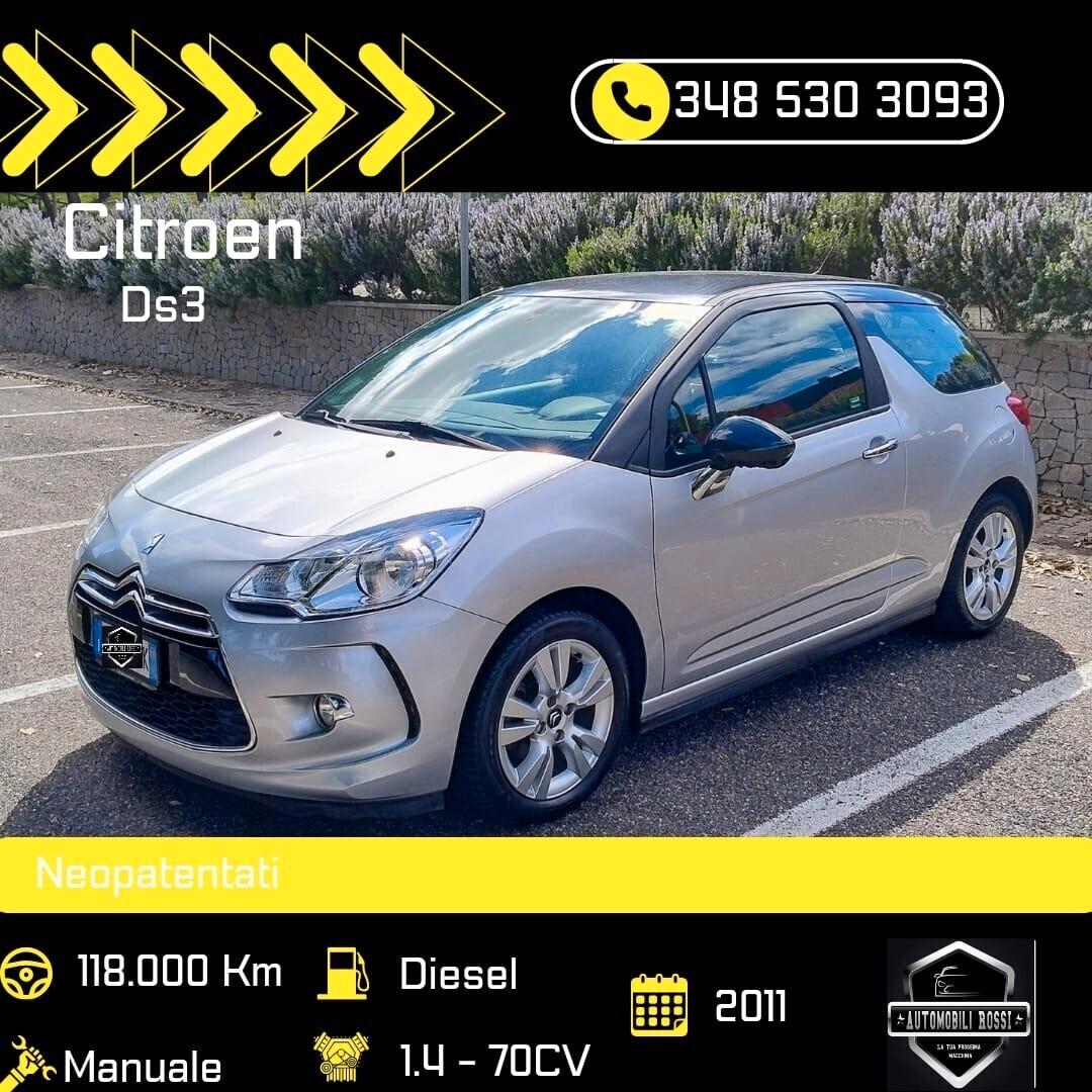 Ds DS3 DS 3 1.4 HDi NEOPATENTATI