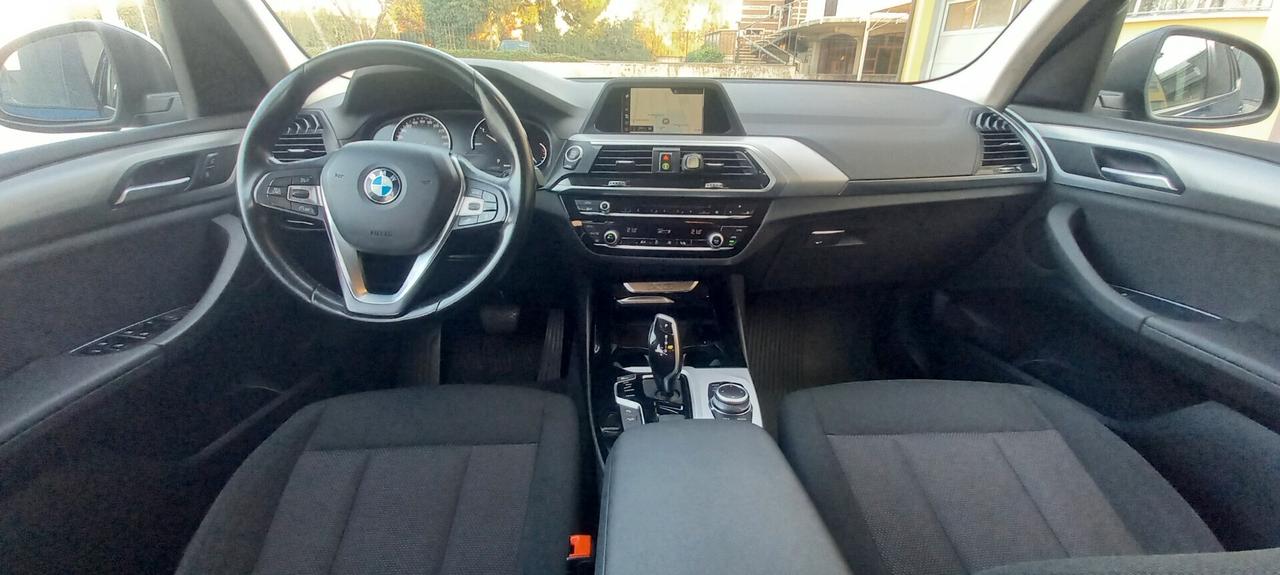 BMW X3 X DRIVE CC. 1.995 CV. 190 TURBODIESEL TRAZIONE INTEGRALE CON GANCIO DI TRAINO EURO 6C