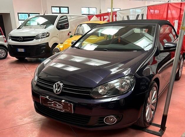 VOLKSWAGEN GOLF CABRIO serie 6 BLUEMOTION LED Diesel 2.0 CV 140 Km 168.487 garanzia 12 mesi