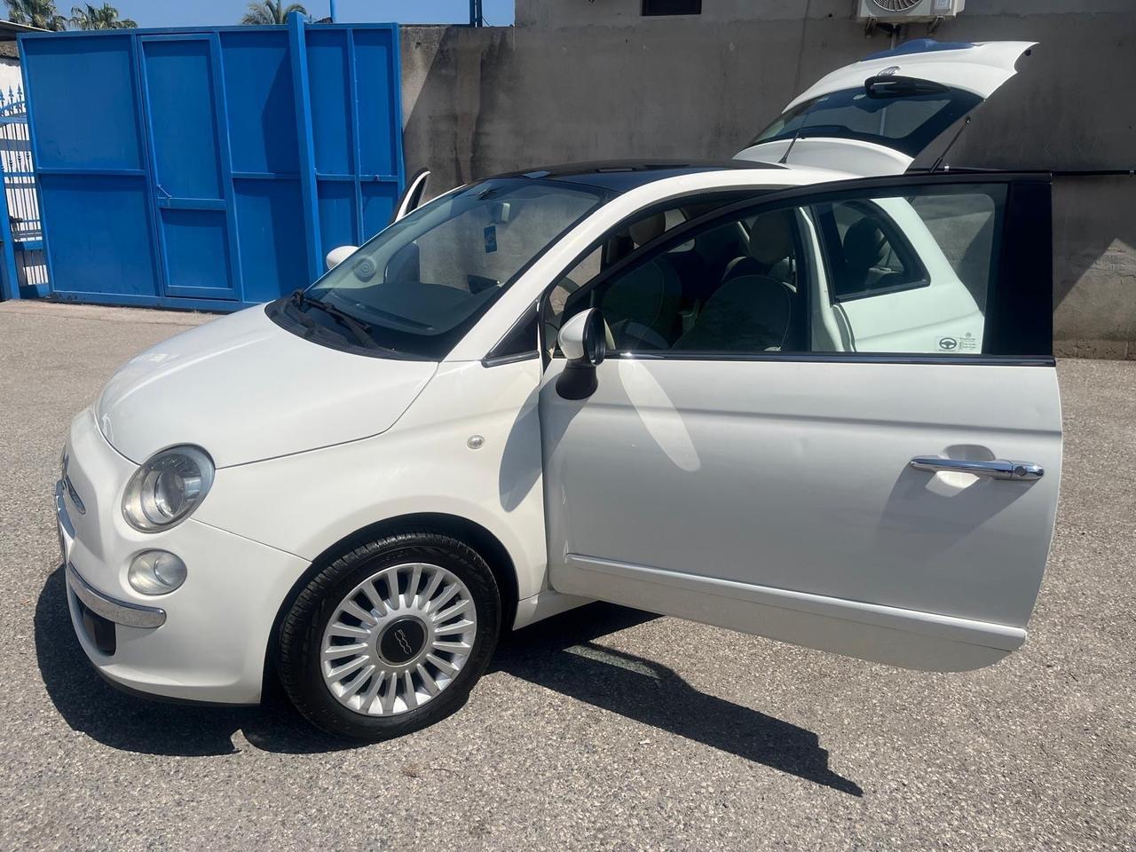 Fiat 500 lounge-1.2 gpl- km 125000-2008