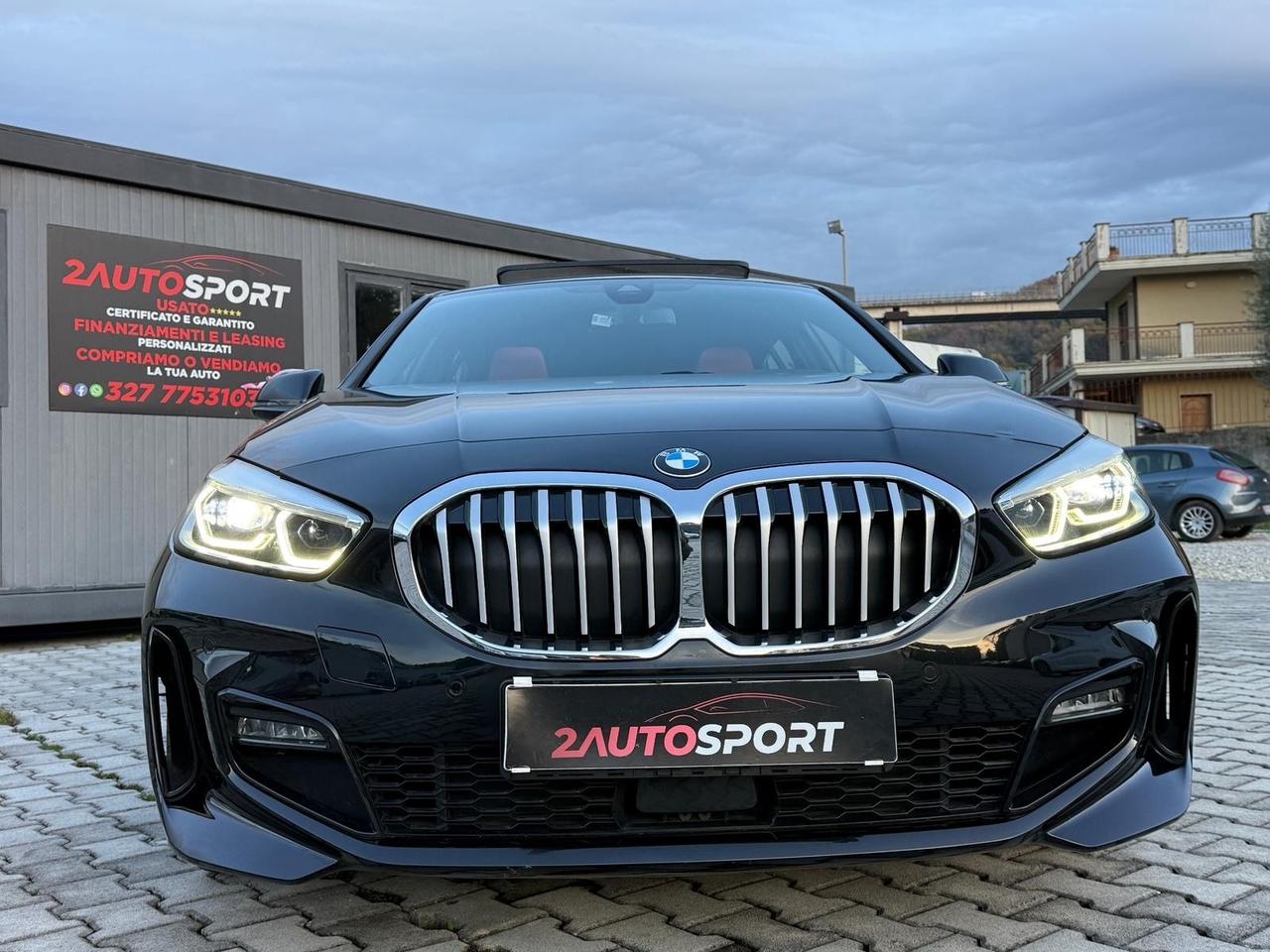 BMW 118D 150cv MSPORT NAVI LED TETTO UNICOPROPRIETARIO 2020