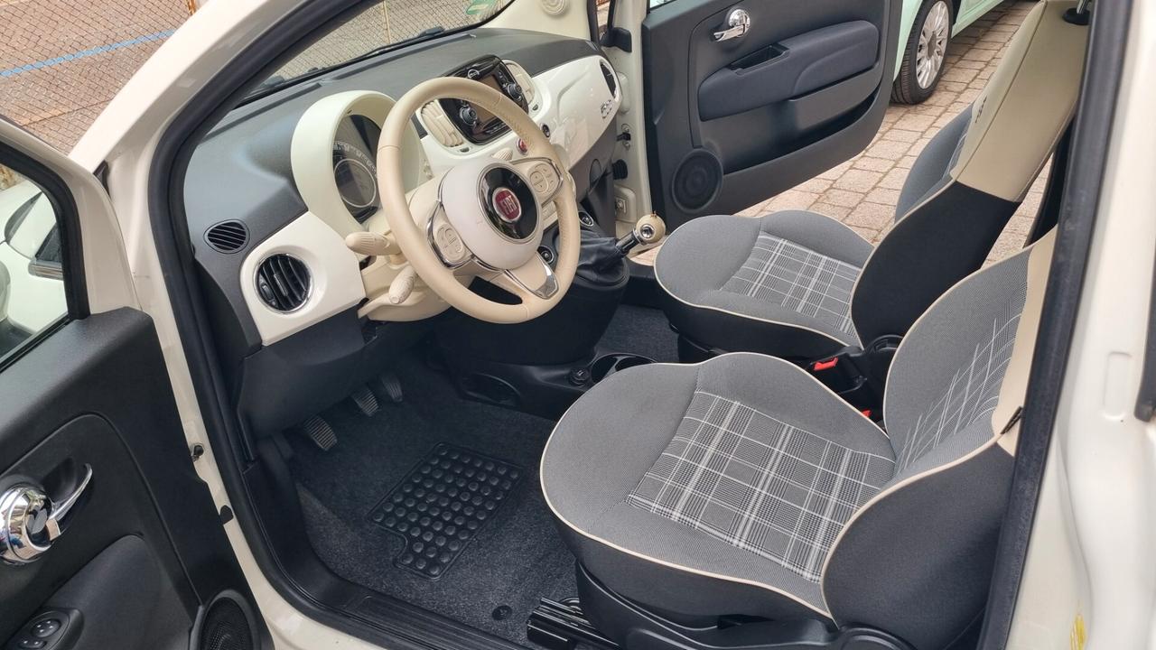 Fiat 500 Lounge 69cv anno2018 km59000