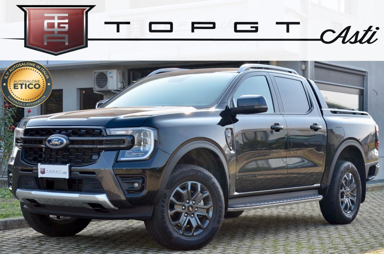 FORD RANGER 2.0 ECOBLUE DOPPIA CABINA WILDTRAK AWD 205cv AUTO, PREZZO IVA ESCLUSA, UNICOPROPRIETARIO, GARANZIA FORD 1/27, PARI AL NUOVO, UFF ITALIANA, PERMUTE