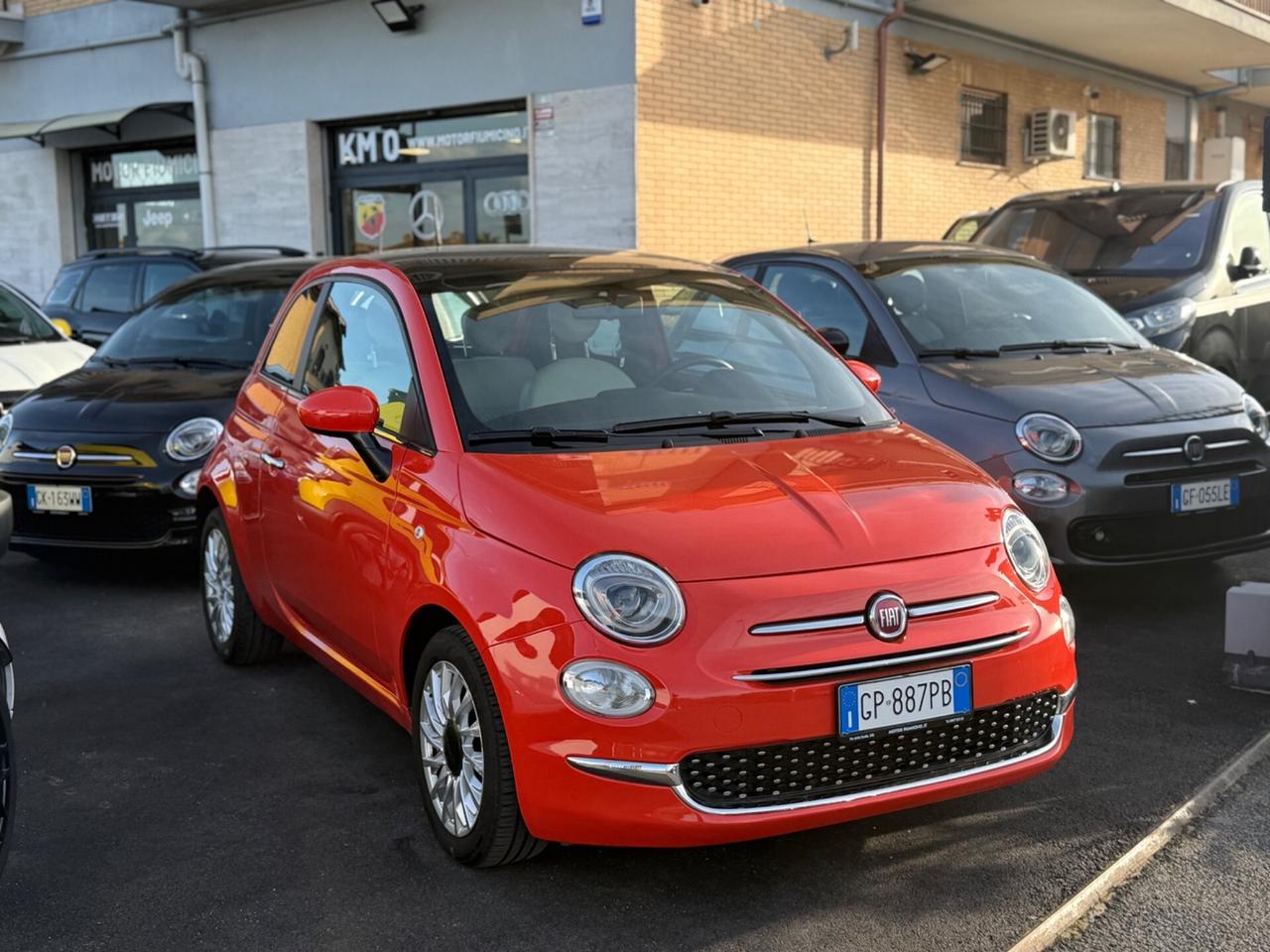 Fiat 500 1.0 Hybrid Dolcevita Rosso Corallo