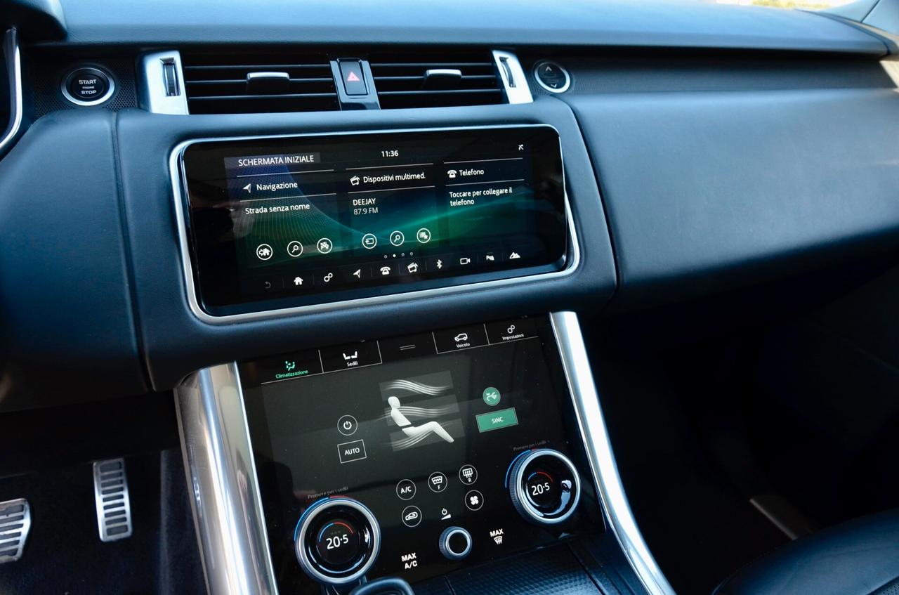 LAND ROVER RANGE ROVER SPORT 3.0 sdV6 HSE DYNAMIC 249cv AUTO, SERVICE LAND ROVER, UFF ITALIANA, TETTO, PELLE, 21", PERMUTE