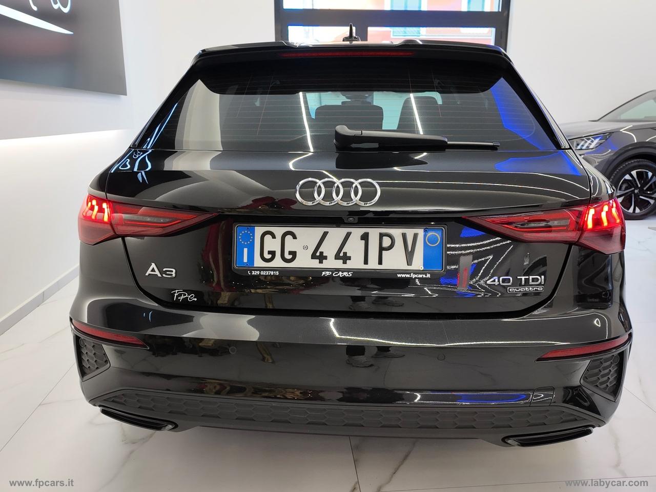 AUDI A3 SPB 40 TDI quattro S tr. Id. Black S-LINE