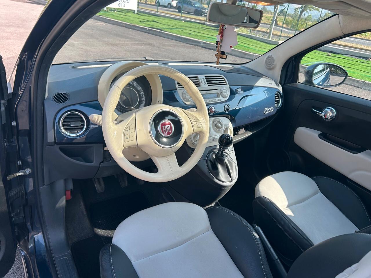 Fiat 500 1.2 lounge ok neopatentati sedili in pelle tettuccio apribile in vetro