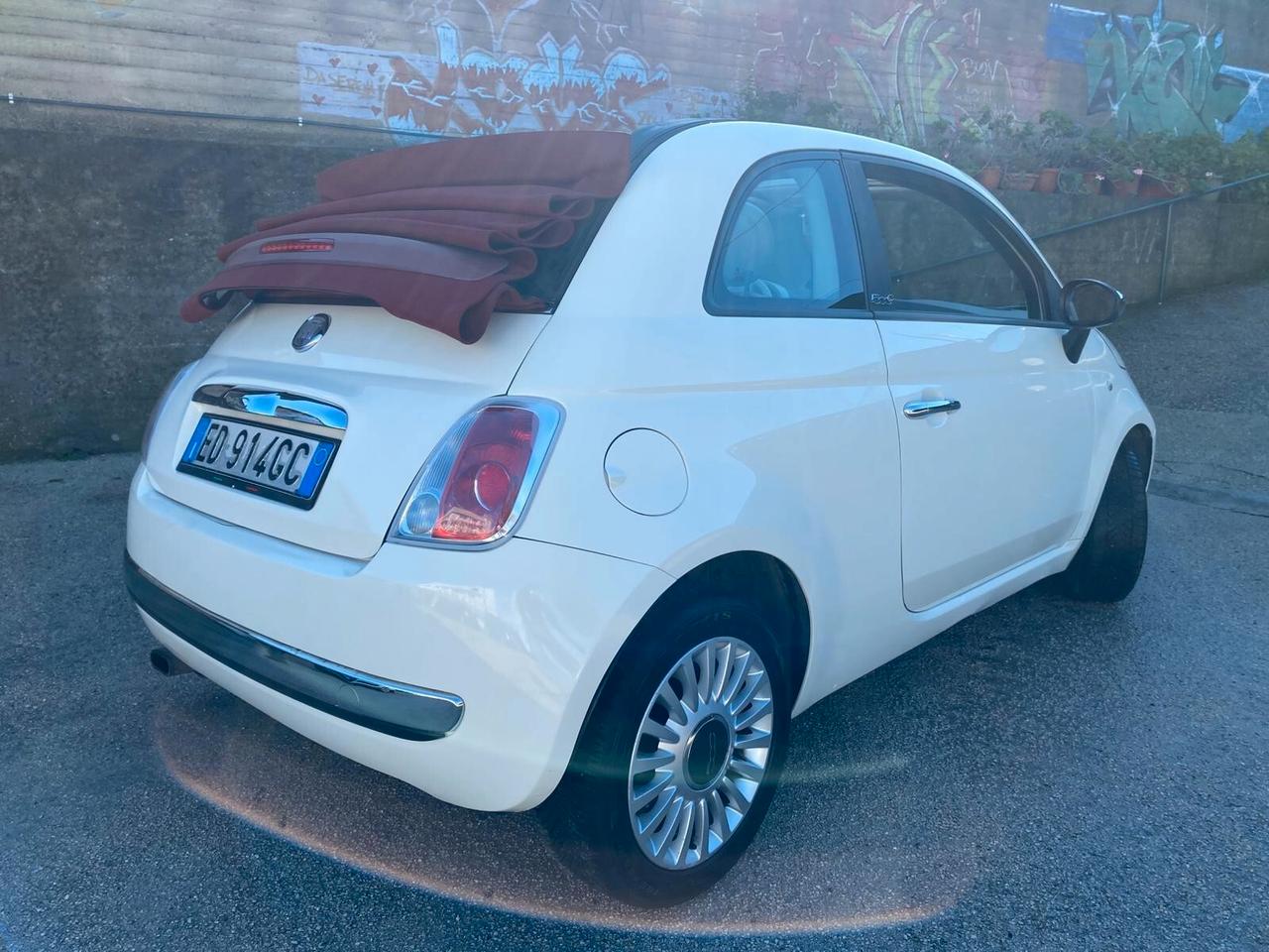 Fiat 500 1.2 Lounge 69cv cabrio full nuova 2010