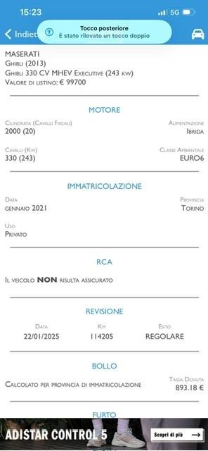 Maserati Ghibli L4 330 CV MHEV Gransport