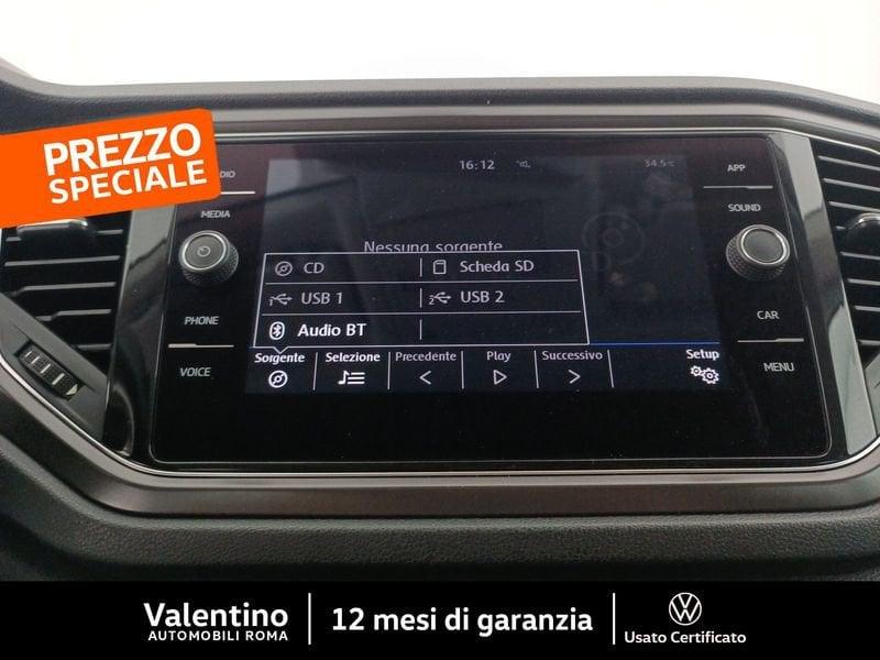 Volkswagen T-Roc 1.0 TSI 115 CV Style BlueMotion Technology