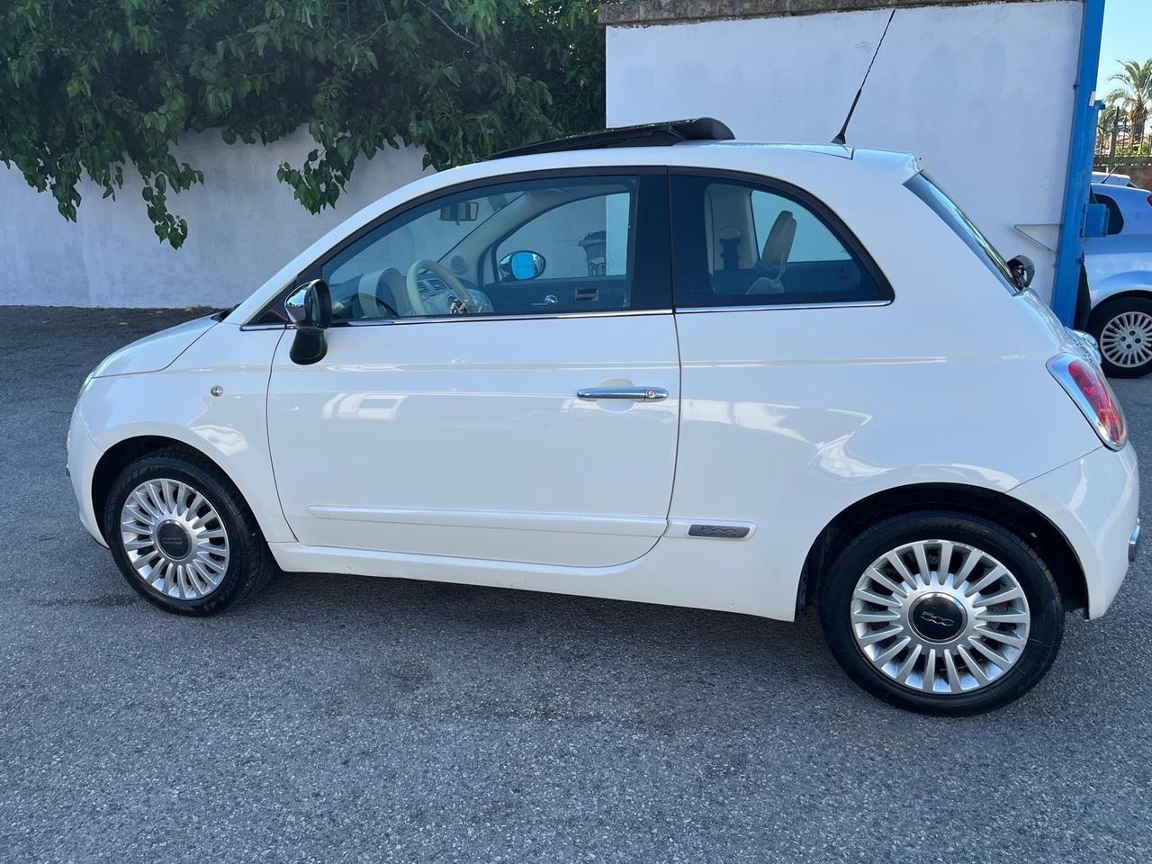 Fiat 500 Lounge 1.2 benz-tetto apri-2008
