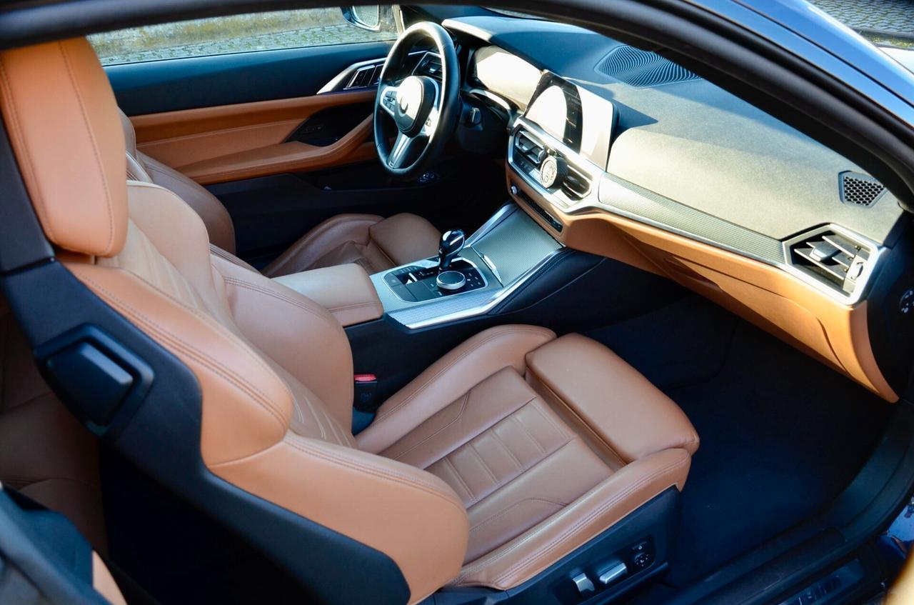 BMW 420d COUPE MHEV 48V MSPORT 190cv AUTO, UNICOPROPRIETARIO, SERVICE UFF BMW, UFF ITALIANA, EURO 6D, 19", NAVI, RETROCAMERA, PERMUTE