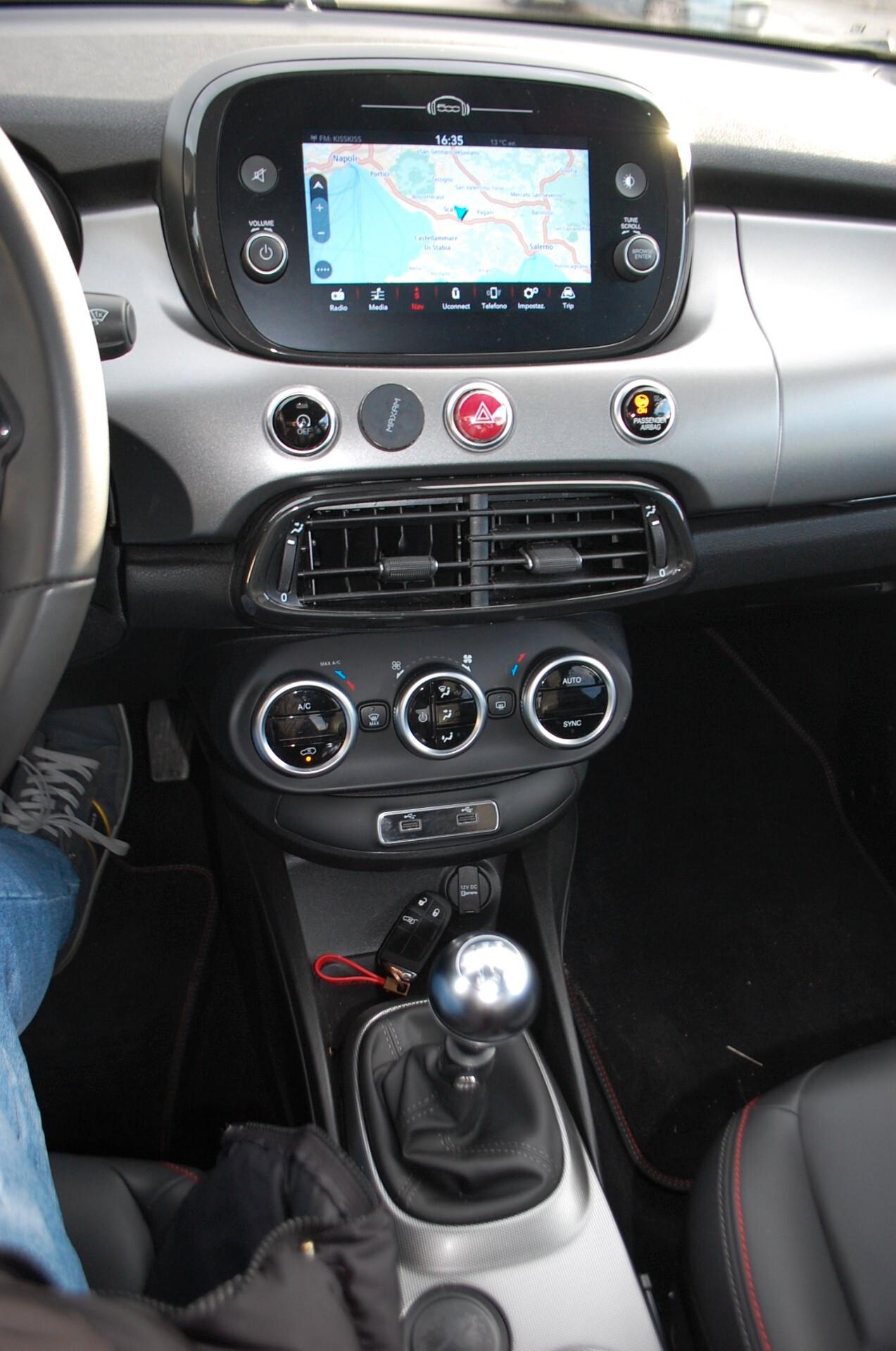 Fiat 500X 1.3 mjt Sport 95CV Uff Italy Navi Led USB Clima