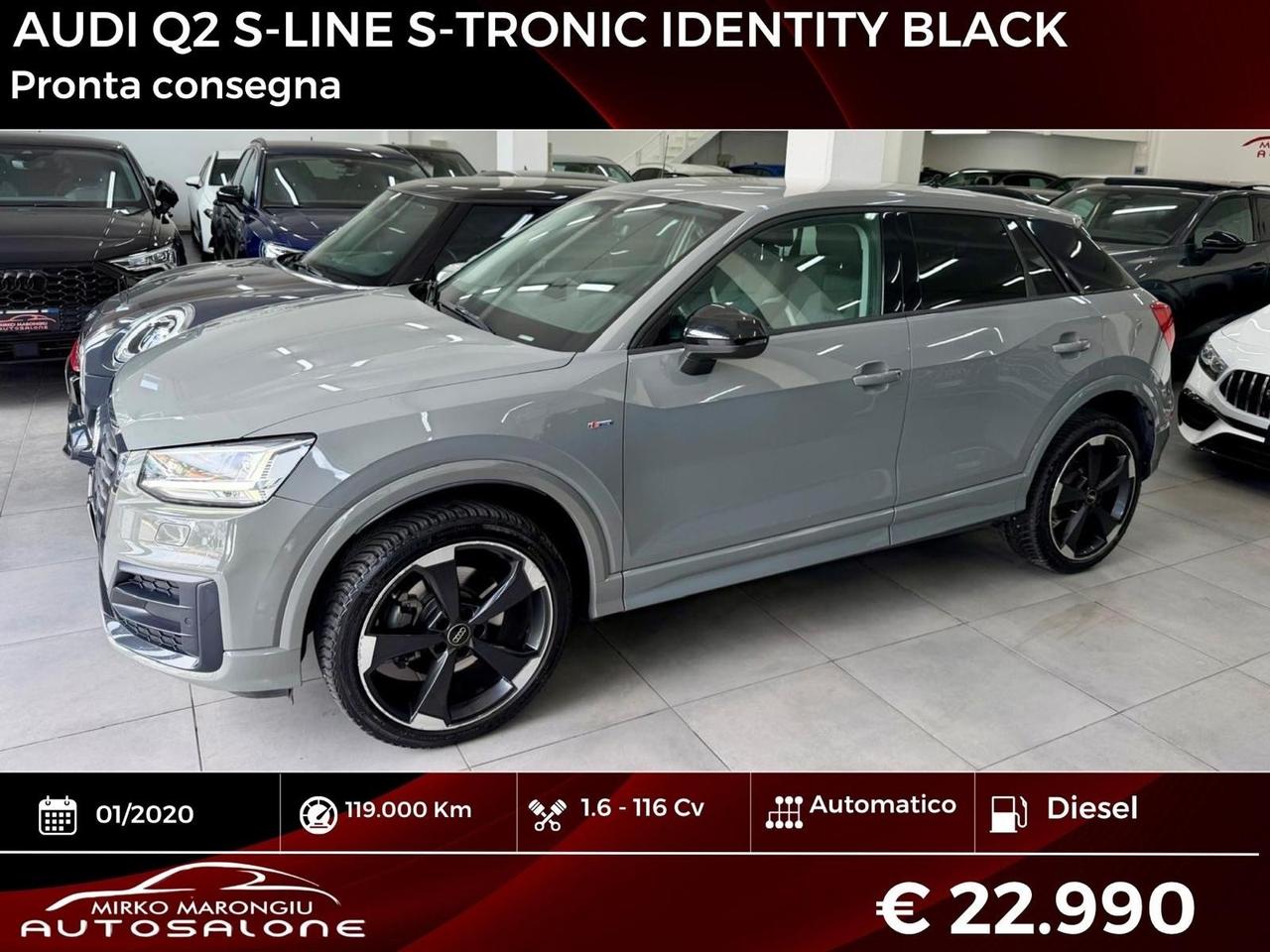 Audi Q2 S-LINE S tronic BLACK Edition FINANZIABILE