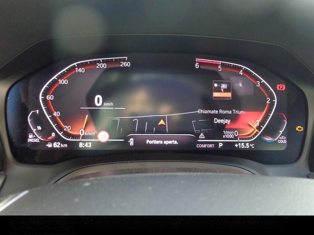 BMW 318D TOURING 150CV STEPTRONIC 48V SPORT ( FARI LED - BMW DIGITAL COCKPIT - CLIMA TRIZONA - PELLE - NAVI - MIRROR - PDC - TELECAMERA POST. )